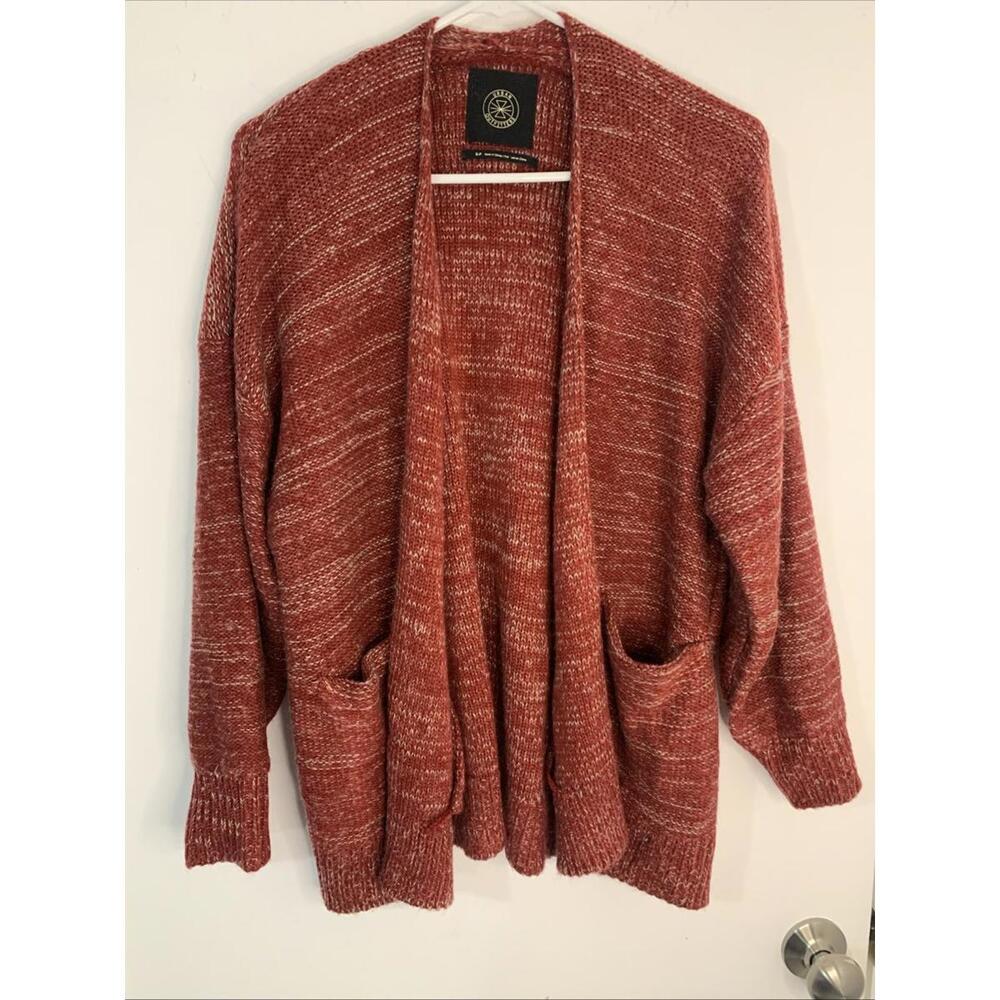 URBAN OUTFITTERS Women's Stretch Knit Scoop Pocket Long Sleeve‎ Sweater S Warm